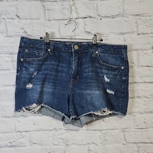 Seven7  Distressed Jean Shorts